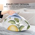 thumbnail image 4 of Yayeee Pillowcase Standard Size Set of 2 Satin Wrinkle Resistant Pillow Case, White Watercolor Oranges, 4 of 7