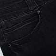 thumbnail image 6 of VSSSJ Flare Jeans for Women Fashion Casual Pocket Button High Waisted Curvy Jeans Butt Lifting Bell Skinny Stretchy Bottom Denim Pants Black XL, 6 of 6