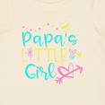 thumbnail image 4 of Inktastic Papa's Little Girl with Hearts Flower and Butterfly Girls Baby T-Shirt, 4 of 5