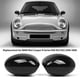 thumbnail image 2 of Carcasa del espejo retrovisor Reemplazo de la carcasa de la cubierta del espejo para BMW Mini Cooper R Series R50 R53 R52 2000-2008, 51167030715, 51167030716 (negro, 1 par), 2 of 8