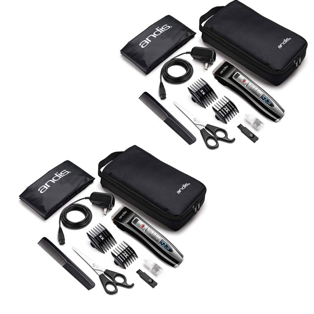 Andis Select Cut 10 piece Hair Clipper Kit 5-Speed Adjustable Blade Cord/Cordless (24440) - 2-Pack Kit
