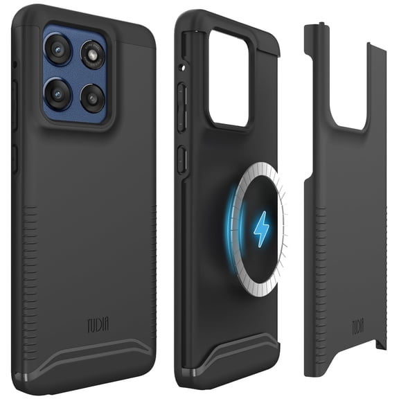 TUDIA Merge for Motorola Moto G Stylus 5G 2025 Case, MagSafe Compatible Shockproof Dual Layer Protective Cover, Matte Black