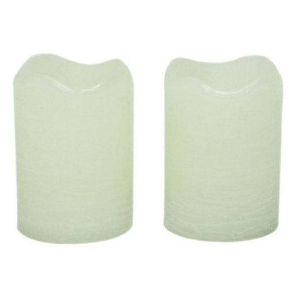 LED Bougies Votives - Crème, 2" x 2,5", 2 Pack