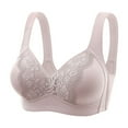 thumbnail image 1 of Aayomet Bras for Women Plus Size Size Non Steel Rim Adjustable Folding Top Breathable Collar Bra (Gray, 36), 1 of 4