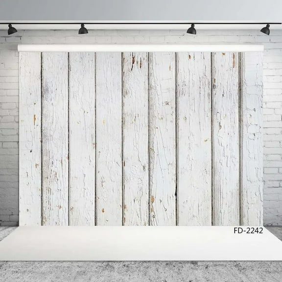 White Peeling Wooden Board Photo Background Old Wood Photography Backdrops Studio Shoots For Baby Portrait Food Doll Photocall
