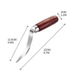 thumbnail image 3 of Herramienta para deshuesar carne: cuchillo raspador de carne de acero inoxidable con mango de madera y funda antideslizante., 3 of 7
