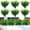 Green Eucalyptus, variant on 8 Bundles Artificial Boxwood Outdoor UV Resistant Fake Stems Plants, Faux Plastic Greenery for Indoor Outside Hanging Plants Garden Porch Window Box Home Wedding Farmhouse Décor