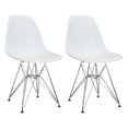 thumbnail image 1 of Paris Tower Side Chair Chrome Leg 2-Pack, 1 of 5