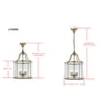 thumbnail image 5 of Safavieh Sutton Place Contemporary Adjustable Height 4-light LED Brass Lantern Pendant Lights, 5 of 7