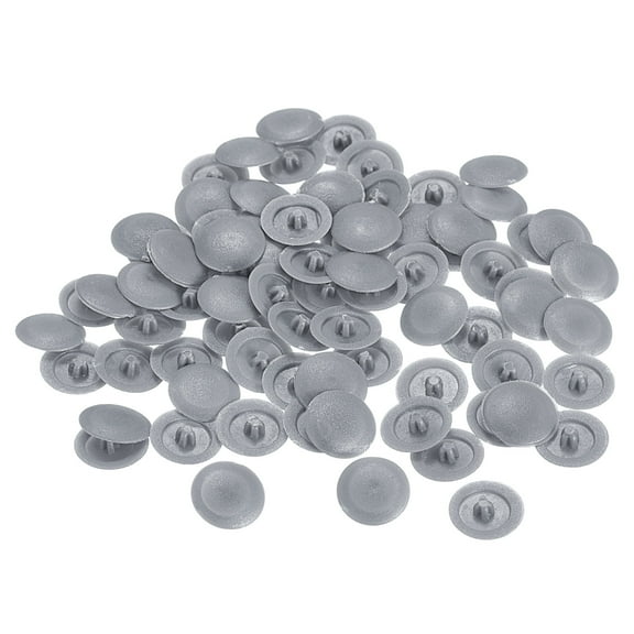 Screw Cap Covers, 80 Pack 11.8x3.3mm Plastic Screw Decoration Cover, Dark Gray
