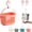 Red, variant on RVOV Plastic Hanging Shower Caddy, Portable Shower Basket Organizer with Hook, Lightweight Bathroom Storage Tote for Dorm, Gym, Travel & College Essentials
