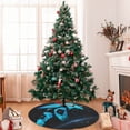 thumbnail image 5 of Lsque Geometry Dash Print Christmas Tree Skirt, Tree Skirt with Ties or Velcro, Perfect for Holiday Decorations, Halloween, and New Year-30", 5 of 7