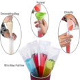 thumbnail image 3 of Popsicle Bags, 100 Pack Ice Pop Mold Bags, Disposable Diy Popsicle Molds Bags Pouches -comes With Silicone Funnel A, 3 of 5
