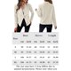 thumbnail image 2 of Chaqueta Abrigo de manga larga con cuello vuelto Estilo casual Traje diario para mujer Kuymtek Beige T XL para Mujer, 2 of 7