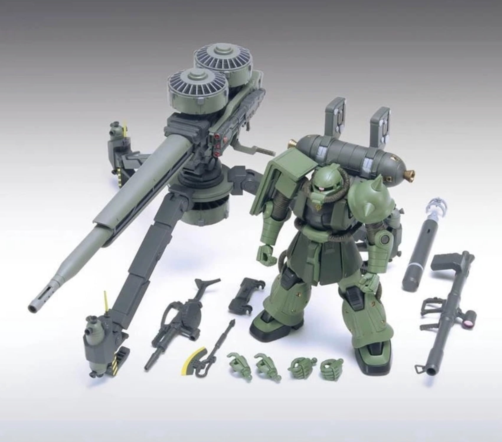 Bandai 2339747 1/44 HG MS-06 Zaku II + Big Gun Set (Anime Version) "Gundam Thunderbolt"