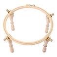 thumbnail image 1 of Soporte de Aro para Punto de Cruz ANGGREK Estructura Robusta Ajuste Flexible Madera, 1 of 7
