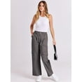thumbnail image 6 of Women's Cargo Pants High Waisted Baggy Multiple Pockets Casual   Relaxed Fit Y2K Trousers, 6 of 16