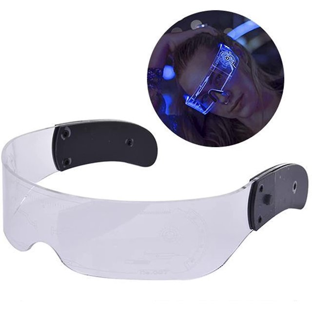 Gafas luminosas LED para adultos, gafas con visera LED en 7 colores, gafas luminosas de colores