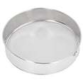 thumbnail image 1 of Round Sifter, Large Size Round Flour Strainer Titanium Plated Filter  for Cocoa Powder, 1 of 7