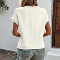 thumbnail image 4 of LYXSSBYX Summer Tops for Women 2024 Short Sleeve Women's Spring/Summer Fashion Casual Loose Round Neck Short Sleeve Women's Top, 4 of 4