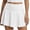 White, variant on High Waisted Pleated Tennis Skirt With Built-In Shorts And Pockets Lightweight Athletic Skort For Women
