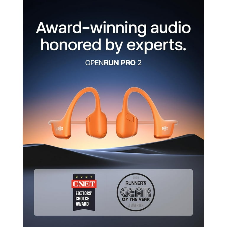 New Shokz OpenRun Pro 2 - Open-Ear, Bone Conduction Sport