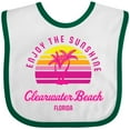 thumbnail image 3 of Inktastic Summer Enjoy the Sunshine Clearwater Beach Florida in Pink Boys or Girls Baby Bib, 3 of 4