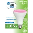 thumbnail image 3 of (2 pack) Great Value LED, 8 Watts (65W Equivalent) BR30 Grow Light E26 Medium Base, Non-Dimmable, Plant, 1-Pack, 3 of 10