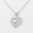 thumbnail image 1 of Collar Dual De Corazones Con Zirconia Para Mujer Plata 925 Plateado, 1 of 5