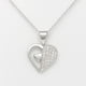 thumbnail image 1 of Collar Dual De Corazones Con Zirconia Para Mujer Plata 925 Plateado, 1 of 5