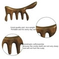 thumbnail image 3 of Natural Wood Wide Tooth Hair Comb Head Scalp Massage Wooden Comb for Men and Women - style:style3;, 3 of 5