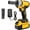 Four piece set (battery+wrench+other accessories), variant on 21V Cordless Impact Wrench, High Torque Electric Impact Gun with Battery & Charger, 1/2" Drive Power Tool Kit for Car Tires, Auto Repair & Home Use