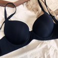 thumbnail image 2 of Aayomet Womens Bras Large Cup Seamless Bra Large Breasts Show Small Bra (Black, 85B), 2 of 3