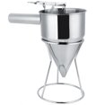 thumbnail image 1 of Rdeghly Kitchen Funnel, Octopus Funnel,Stainless Steel Funnel Kitchen Cooking Octopus Ball Maiking Funnel with Bracket, 1 of 8