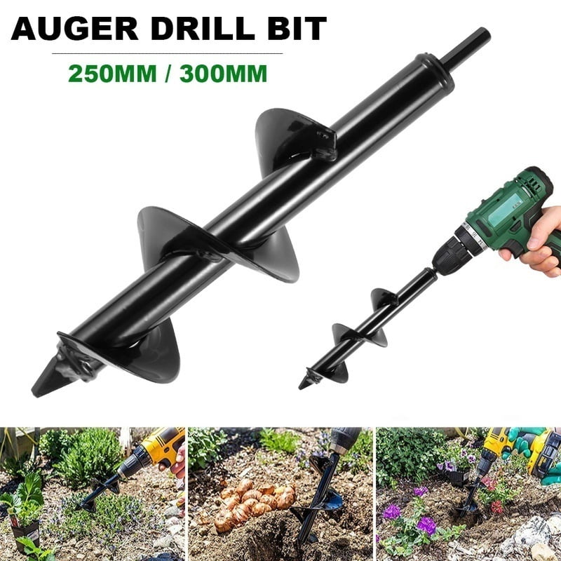 Auger Drill Bit Drill Head Planter Garden Auger Spiral Drill Bit