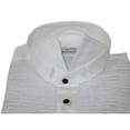 thumbnail image 4 of Men CEREMONIA Formal Cotton Shirt Wingtip Slim Fit Turkey #PLA 13 Crinkled White, 4 of 5