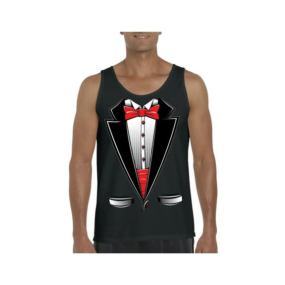 Men's Tank Top for Men - Tuxedo Prom Costume