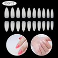 thumbnail image 1 of Traceless False Nail Transparent Nail Tip Nail Long Water Drop Nail Nail 600pc, 1 of 2
