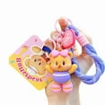thumbnail image 3 of Cute Cartoon Butter Bear Keychain Sporty Backpack Charm Bag Pendant Lightweight PVC Alloy Decors For Bags Gifts, 3 of 10