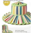 thumbnail image 4 of Women's Lorna Murray Hat, Straw Reversible Pleated Sun Hat, Wide Brim Foldable Casual Outdoor Beach Sun Hat for Summer (E), 4 of 14