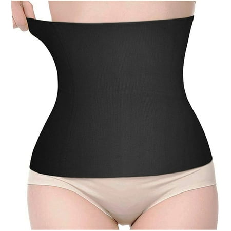 

Molutan 2 in 1 Postpartum Recovery Belt Body Wraps Works for Tighten Loose Skin(Black XS)