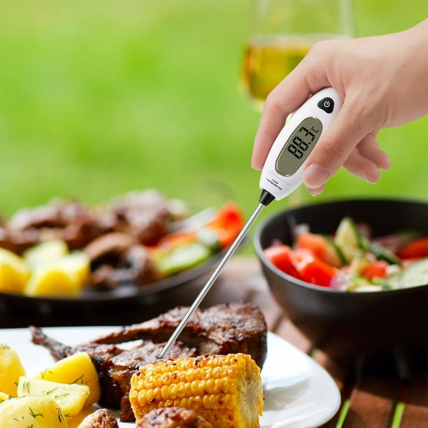 Long Cooking Thermometer Temperature Probe Digital Kitchen Thermometer  Instant Read 5 Seconds Lcd Large Screen Meat, Barbecue, Pastry, Bath Water  Ther