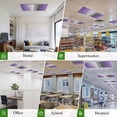 thumbnail image 6 of Purple Gray Ombre Magnetic Fluorescent Light Covers for Ceiling Lights 2 x 4 Feet, Vintage Country Wooden Office Classroom Kitchen Drop Ceiling Light Covers Lighting Filters Shade Panel 4 Packs, 6 of 9