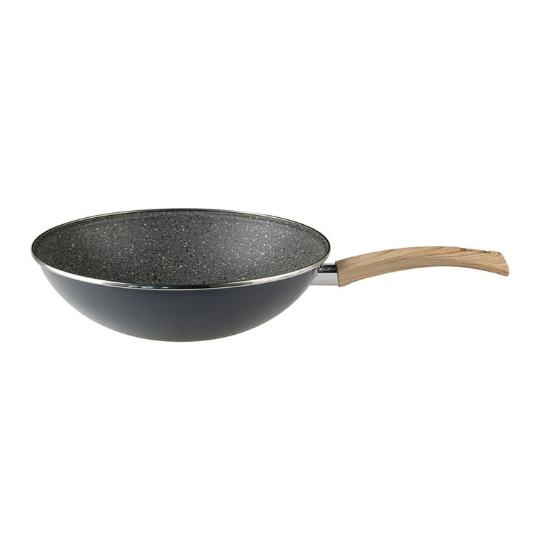 Vasconia 11in Nonstick Enamel Steel Wok with Soft Touch Handle for