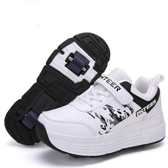 Child Roller Skate Shoes for Kids Boys Girls Wheels Sneakers with On Two Wheels Kid Children Boy Girl Roller Sneaker Tennis Shoe