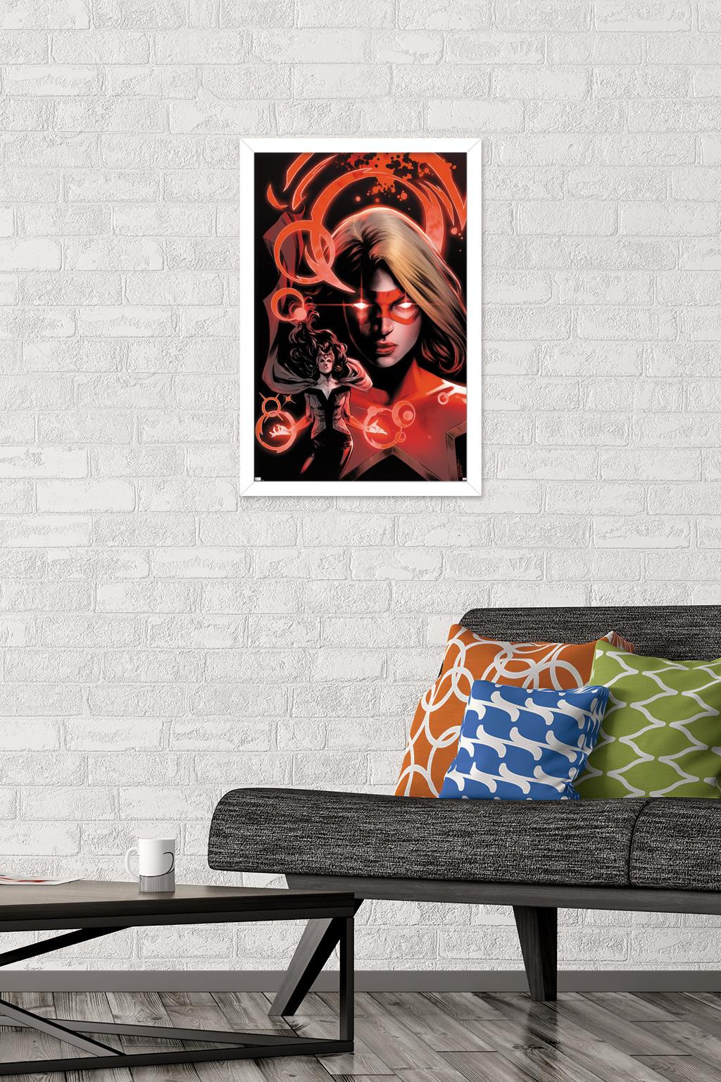 Marvel Comics - Scarlet Witch - Star #2 Wall Poster, 14.725" x 22.375", Framed