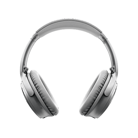 Bose - QuietComfort 35 II Wireless Noise Cancelling Over-the-Ear Headphones - Silver