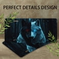 thumbnail image 4 of Dual natured Wolf Funny Personalized License Plate Rust-proof Stainless Steel Metal License Plate Suitable For Men And Women 12.2" x 6.2", 4 of 7