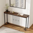 thumbnail image 4 of Gymax Industrial Console Table 55'' Narrow Table w/ H-Shaped Base & Spacious Tabletop, 4 of 10