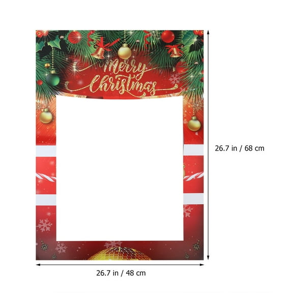 unbranded  20 Pcs Christmas Photo Frame Prop Party Booth Props Supplies Office